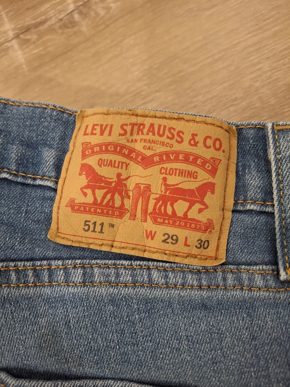 Levi's 511 Slim Fit Jeans Men's 29 x 30 Light Wash Denim